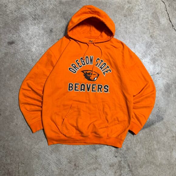Orange Oregon State Beavers College Logo Hoodie - Picture 4 of 8